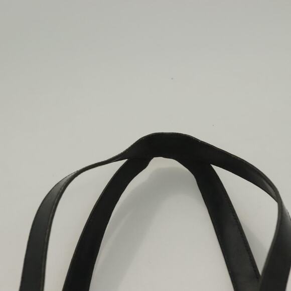 CELINE Macadam Canvas Hand Bag Pvc Leather Black Gold - Picture 8 of 13